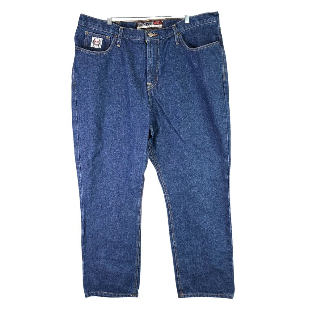Mens Cinch WRX Flame Resistant Denim Blue Jeans 100% Cotton Med Wash Size 40X32